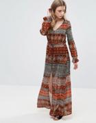 Brave Soul Sophie Maxi Dress - Orange