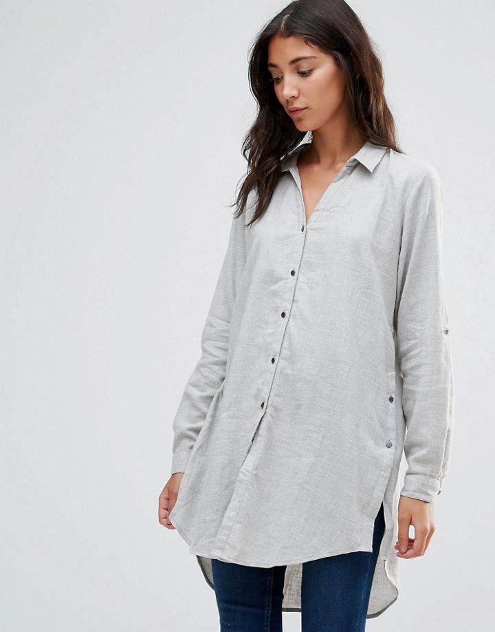 B.young Long Gray Shirt - Gray