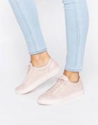 Vagabond Zoe Pink Color Drenched Leather Sneakers - Pink