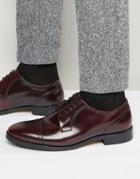 Base London Xxi Oscar Leather Derby Shoes - Red