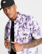 Dickies Sunburg Short Sleeve Shirt In Purple