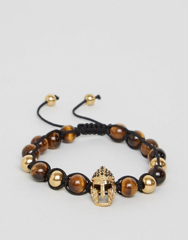 Seven London Beaded Bracelet In Brown - Brown
