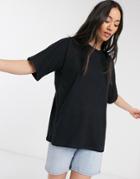 Asos Design Super Oversized T-shirt With Batwing Sleeve In Black