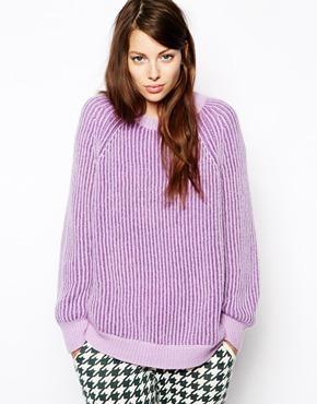Baum Und Pferdgarten Carson Chunky Rib Knitted Jumper - Purple