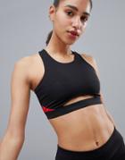 Kisaiya Open Front Sports Crop Top - Black