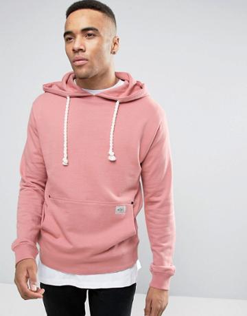Redefined Rebel Hoodie With Oversized Pocket - Pink