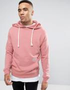 Redefined Rebel Hoodie With Oversized Pocket - Pink