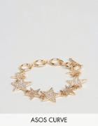 Asos Curve Starman Toggle Bracelet - Gold