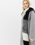 New Look Monochrome Stripe Scarf - Black