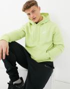 Nike Club Hoodie In Lime-green