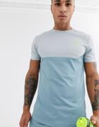 Asos 4505 Training T-shirt With Contrast Panel And Quick Dry-gray