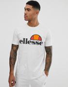 Ellesse Prado T-shirt With Large Logo In White Marl - Gray