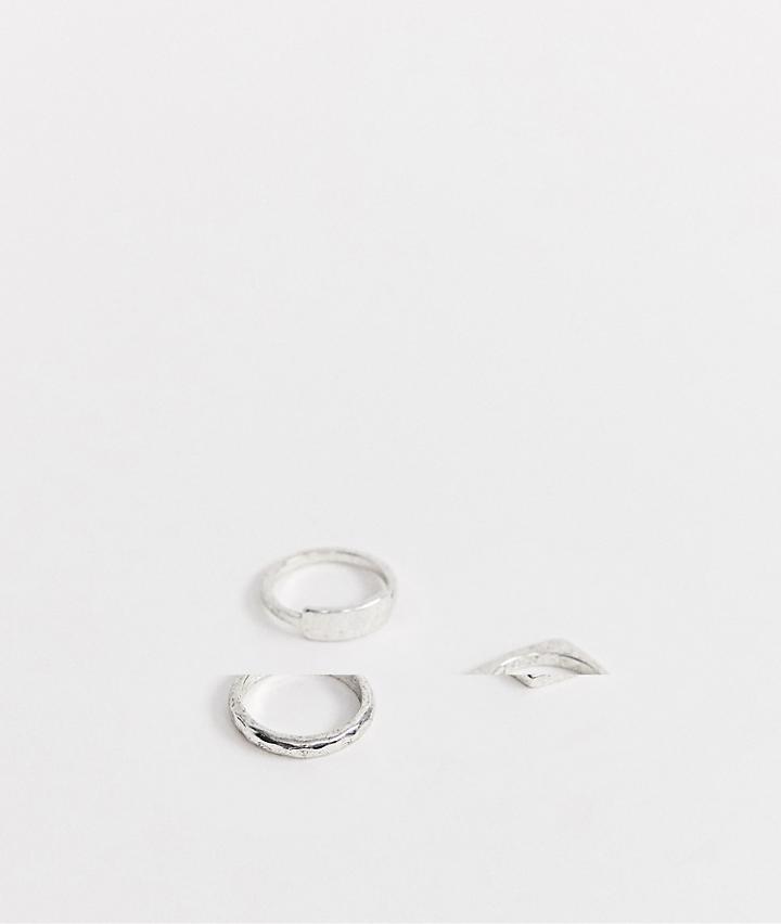Icon Brand Silver Ring Pack - Silver