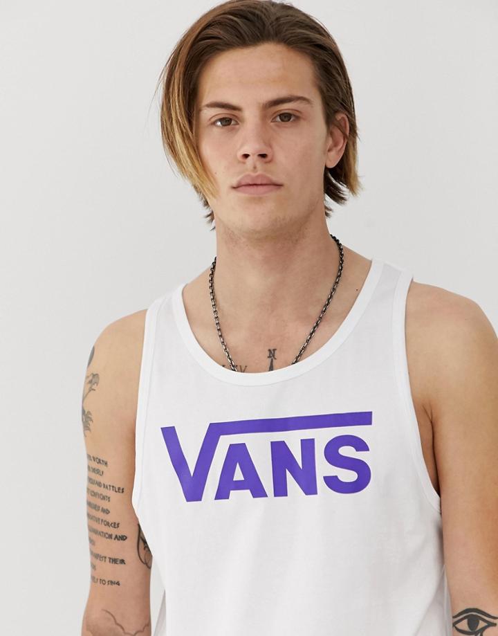 Vans Classic Logo Tank In White