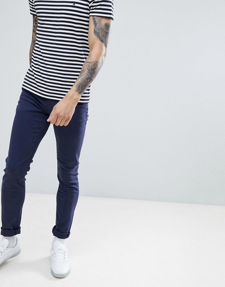 Asos Design Skinny Jeans In Navy - Navy