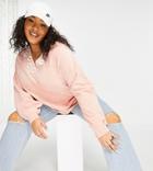 Native Youth Plus Super Cute Oversized Sweater With Daisy Trim-pink