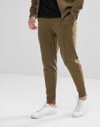 Hugo Interlock Sweat Joggers In Khaki - Green