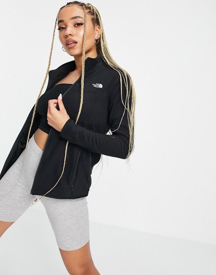 The North Face Tka Full Zip Fleece In Black