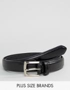 Duke Plus Bonded Leather Belt In Black - Black