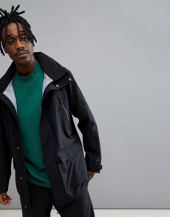 Didriksons 1913 Alfred Parka Jacket In Black - Black