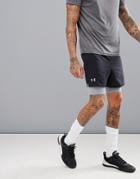 Under Armour Training Qualifier 2-1 Shorts In Black 1289625-001