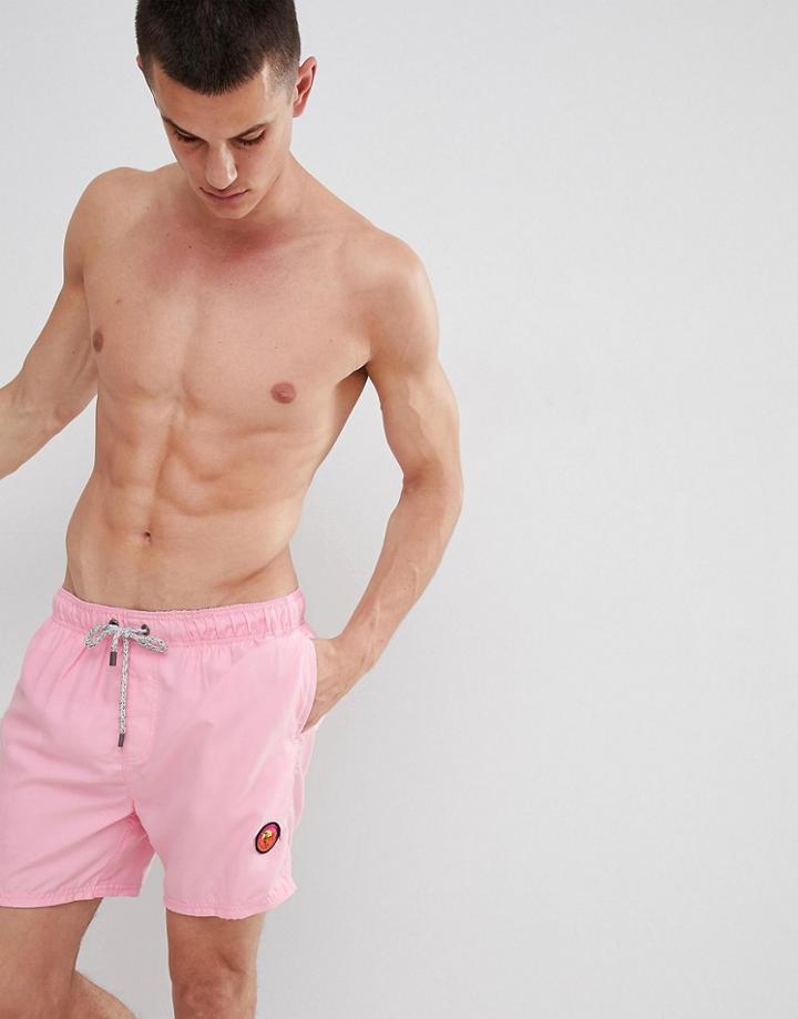The Endless Summer Swim Shorts In Neon - Pink