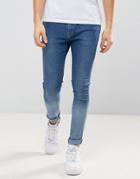 Brooklyn Supply Co Ombre Blue To Ice Jeans - Blue