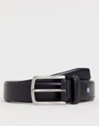 Ben Sherman Smart Leather Belt In Black - Black