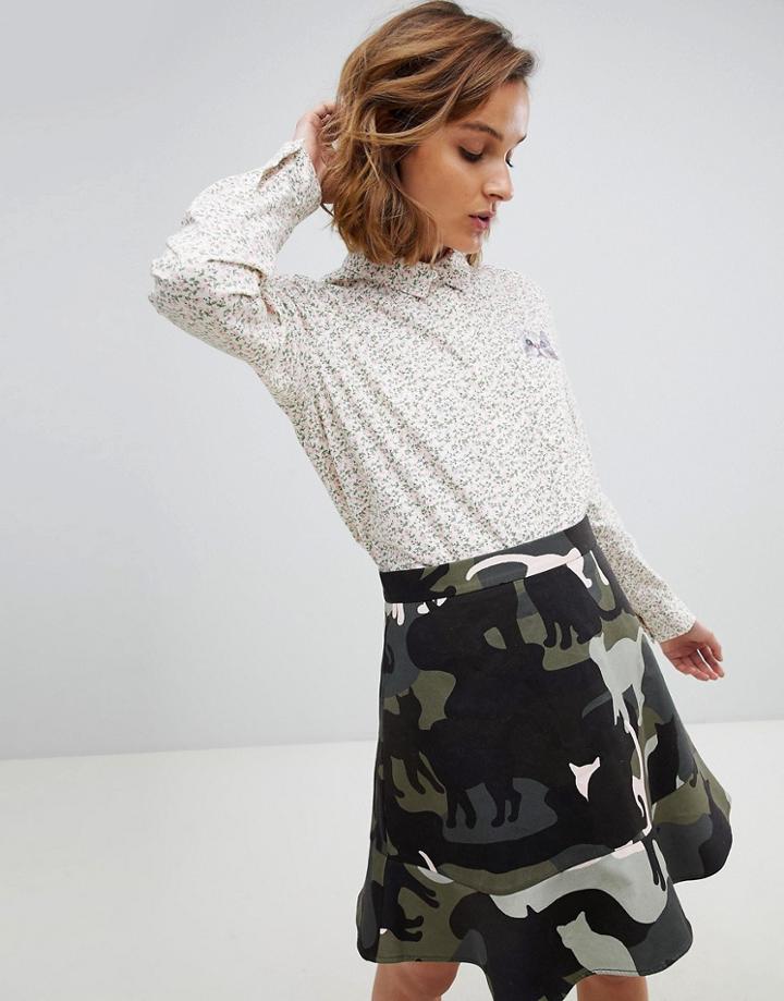 Paul & Joe Sister Ditsy Floral Cat Shirt - Multi