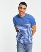 Farah Stripe T-shirt In Blue