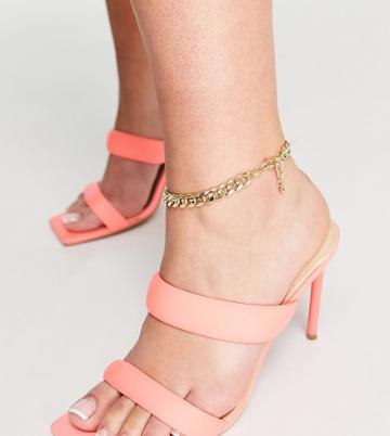 Designb Curve London Curb Chain Anklet In Gold Tone