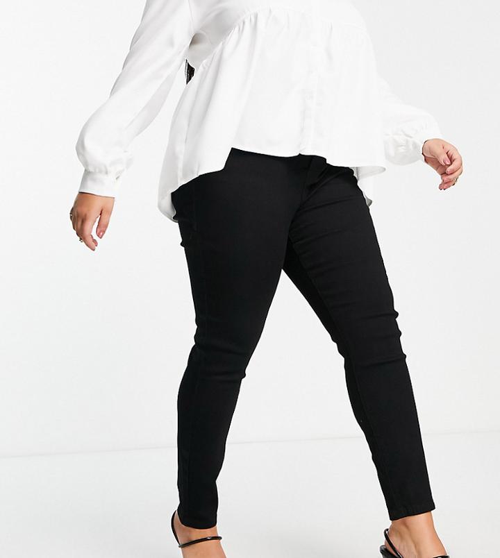 In The Style Plus X Jac Jossa Skinny Jeans In Black