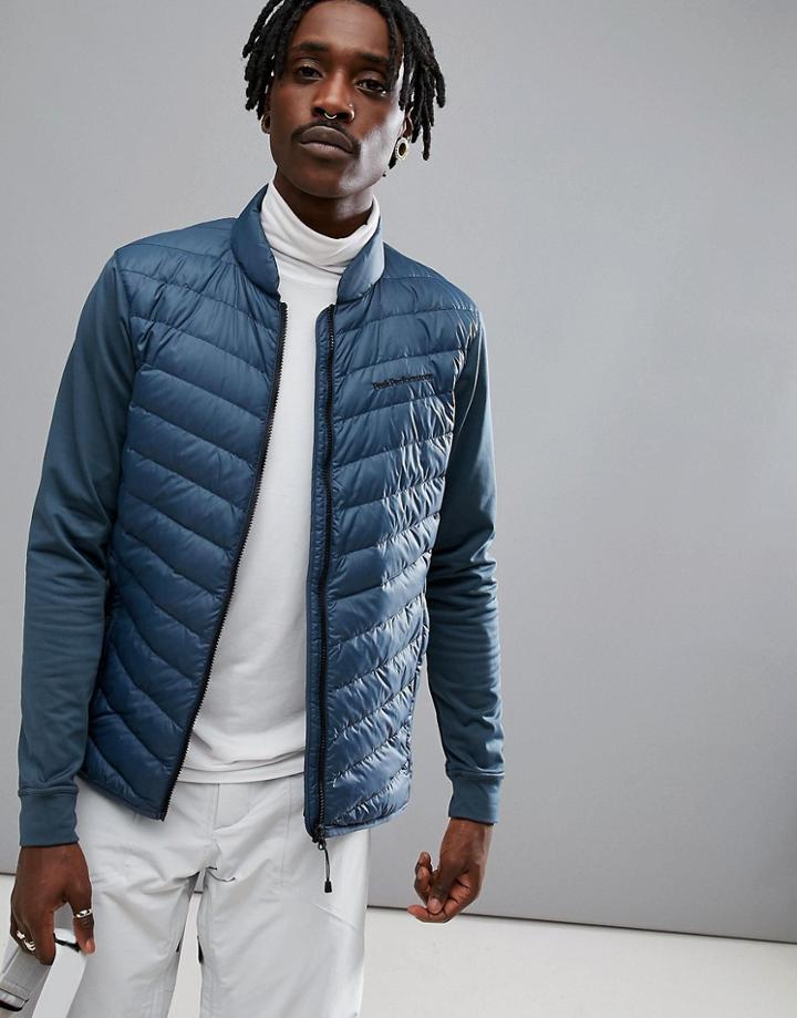 Peak Performance Frost Hybrid Jacket In Blue - Blue