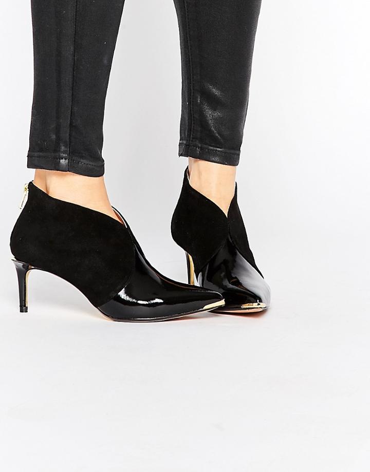 Ted Baker Hainns Suede Heeled Shoe Boots - Black