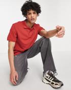 The North Face Piquet Polo Top In Red