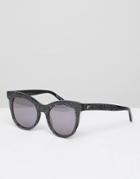Vow London Sloane Cat Eye Sunglasses In Black - Black