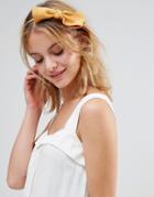Johnny Loves Rosie Elena Oversize Bow Headband - Yellow