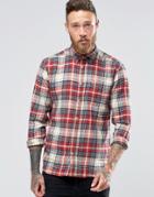 Wrangler One Pocket Check Shirt - Beige