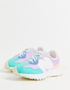 New Balance 327 Sneakers In Light Pink And Blue