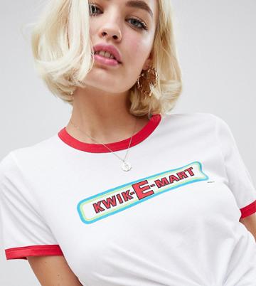 The Simpsons X Asos Design Kwik-e-mart T-shirt - White