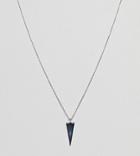 Designb Arrow Necklace In Sterling Silver Exclusive To Asos - Silver