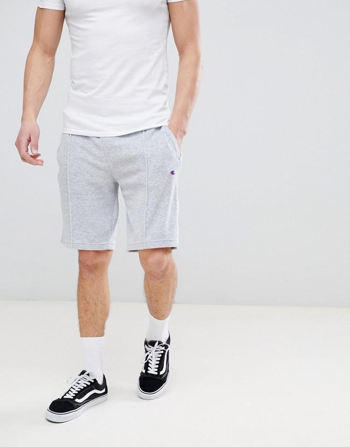 Champion Towelling Shorts In Gray - Gray