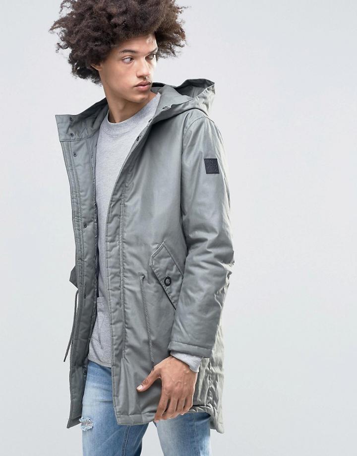 Cheap Monday Cage Hooded Parka Gray - Gray