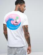 Friend Or Faux Crash Back Print T-shirt - White