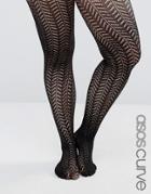Asos Curve Pelerine Tights - Black