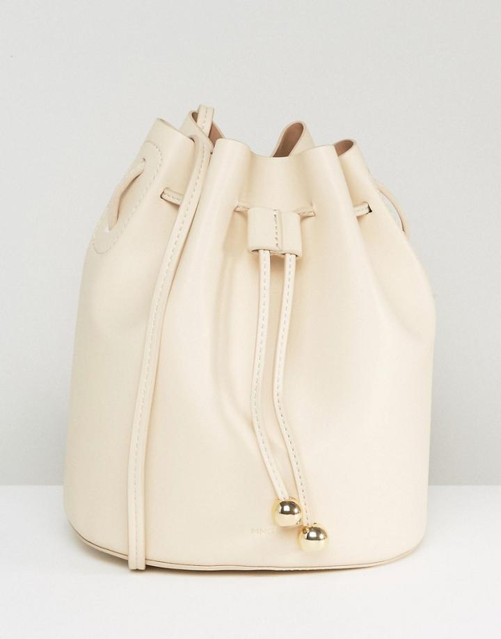 Mango Crossbody Bucket Bag - Cream