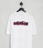 Collusion Oversized T-shirt With Mushroom In Purple