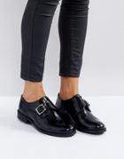 Park Lane Monk Shoe With Buckle - Black