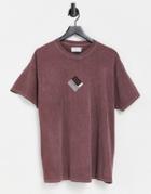 Topman Oversized T-shirt With Mcmx Chest Print In Burgundy-red