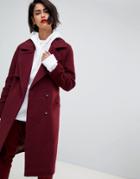 2ndday Classic Long Coat - Red